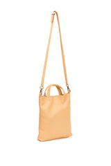 Mini Tote bag in beige vetegable tanned leather