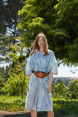 belt bag light brown women