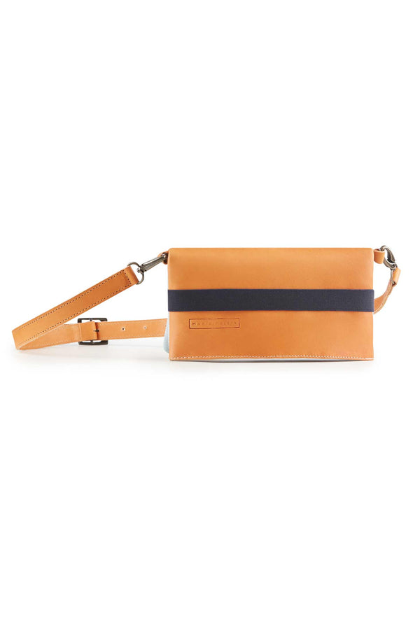 belt bag camel leather women